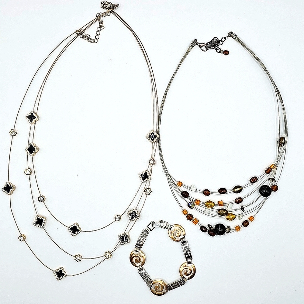 5/$25 - Multi-Layered Two Tone Jewelry Lot